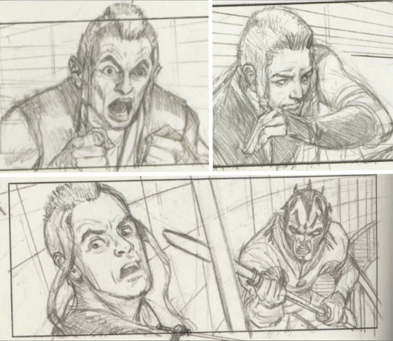 Illustration for article titled Storyboards reveal the amazing Star Wars prequel you never saw